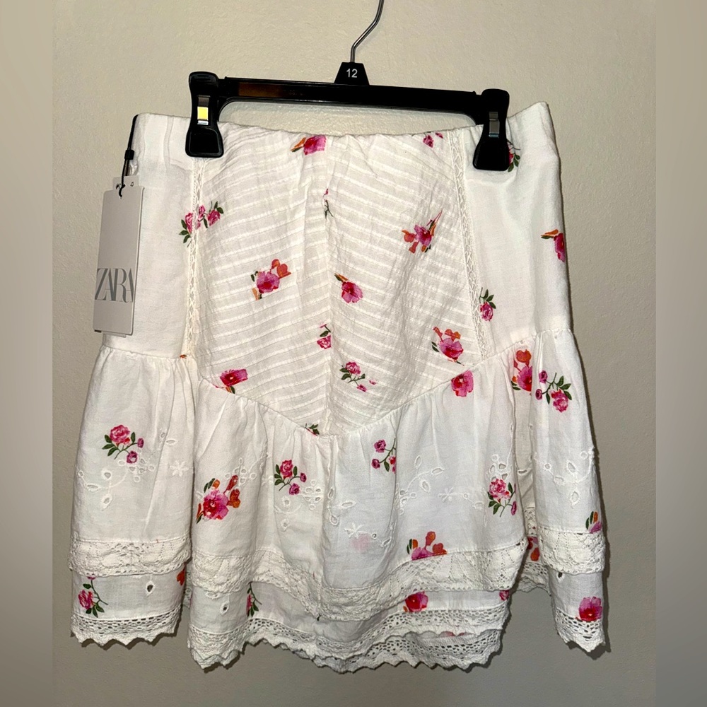 Zara floral skirt